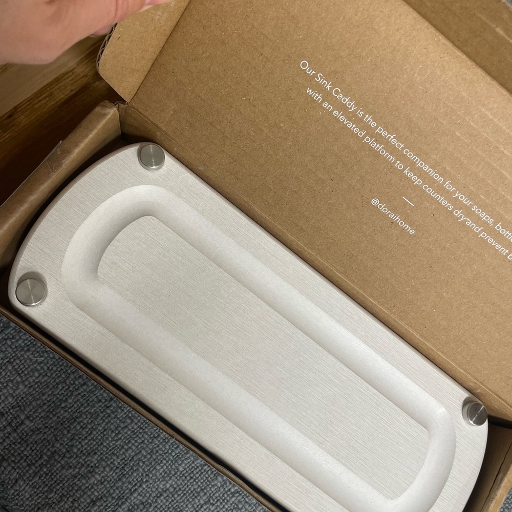 Dorai Sandstone Sink Caddy brand new in box - Picture 4 of 7